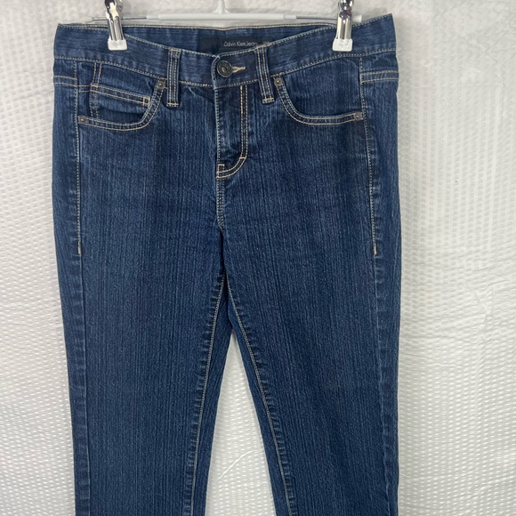 Calvin Klein Jeans women's size 27/4 skinny straight denim dark wash Casual VTG - Picture 6 of 13